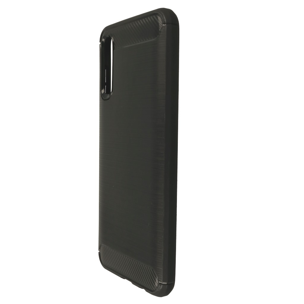 Pokrowiec etui pancerne Karbon Case czarne SAMSUNG Galaxy A50 / 11