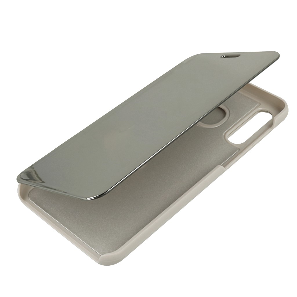 Pokrowiec etui Inteligentne Clear View srebrne SAMSUNG Galaxy A50