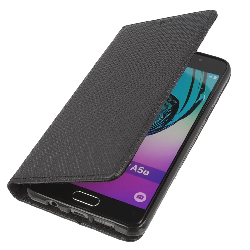 Pokrowiec etui z klapk Magnet Book czarne SAMSUNG Galaxy A5 (2016)