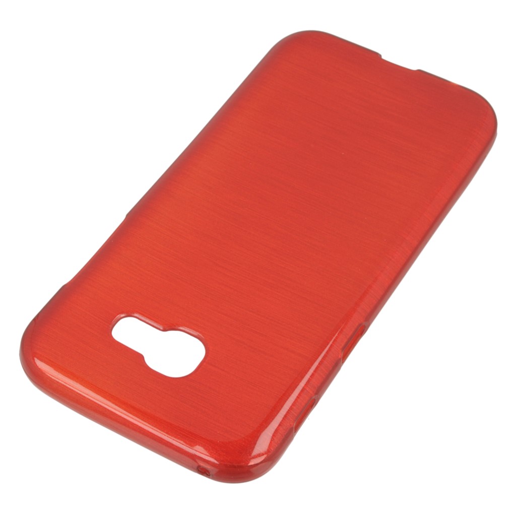 Pokrowiec etui silikonowe Jelly Cover czerwone SAMSUNG Galaxy A5 (2017) / 2