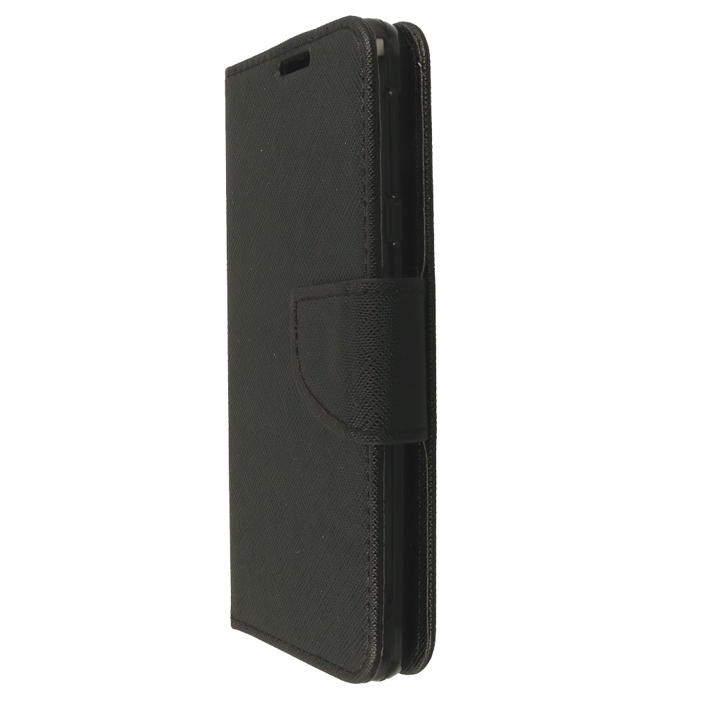 Pokrowiec etui z klapk na magnes Fancy Case czarne SAMSUNG Galaxy A60 / 6