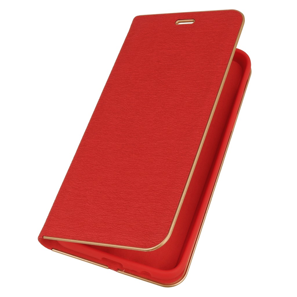 Pokrowiec etui Portfelowe z ramk Vennus Book czerwone SAMSUNG Galaxy A6
