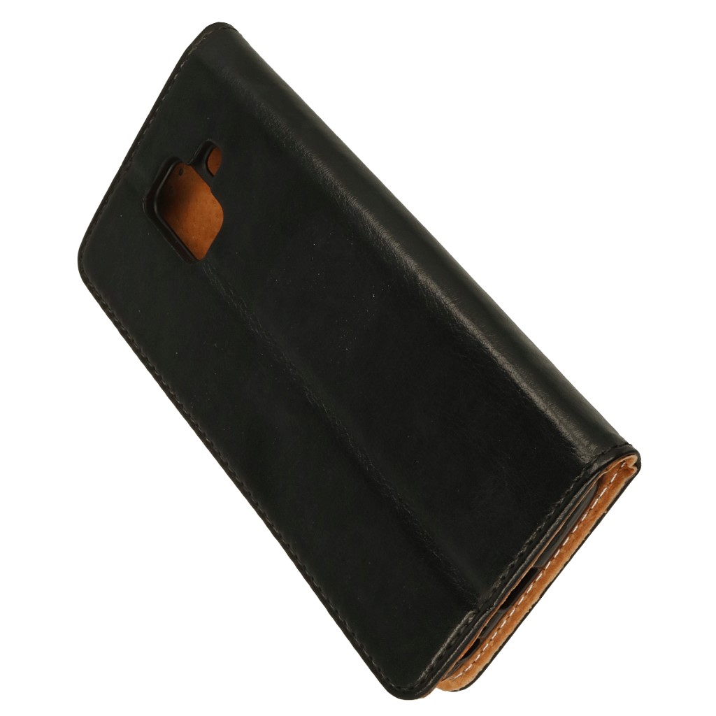 Pokrowiec etui skrzane Flexi Book Special czarne SAMSUNG Galaxy A6 / 5
