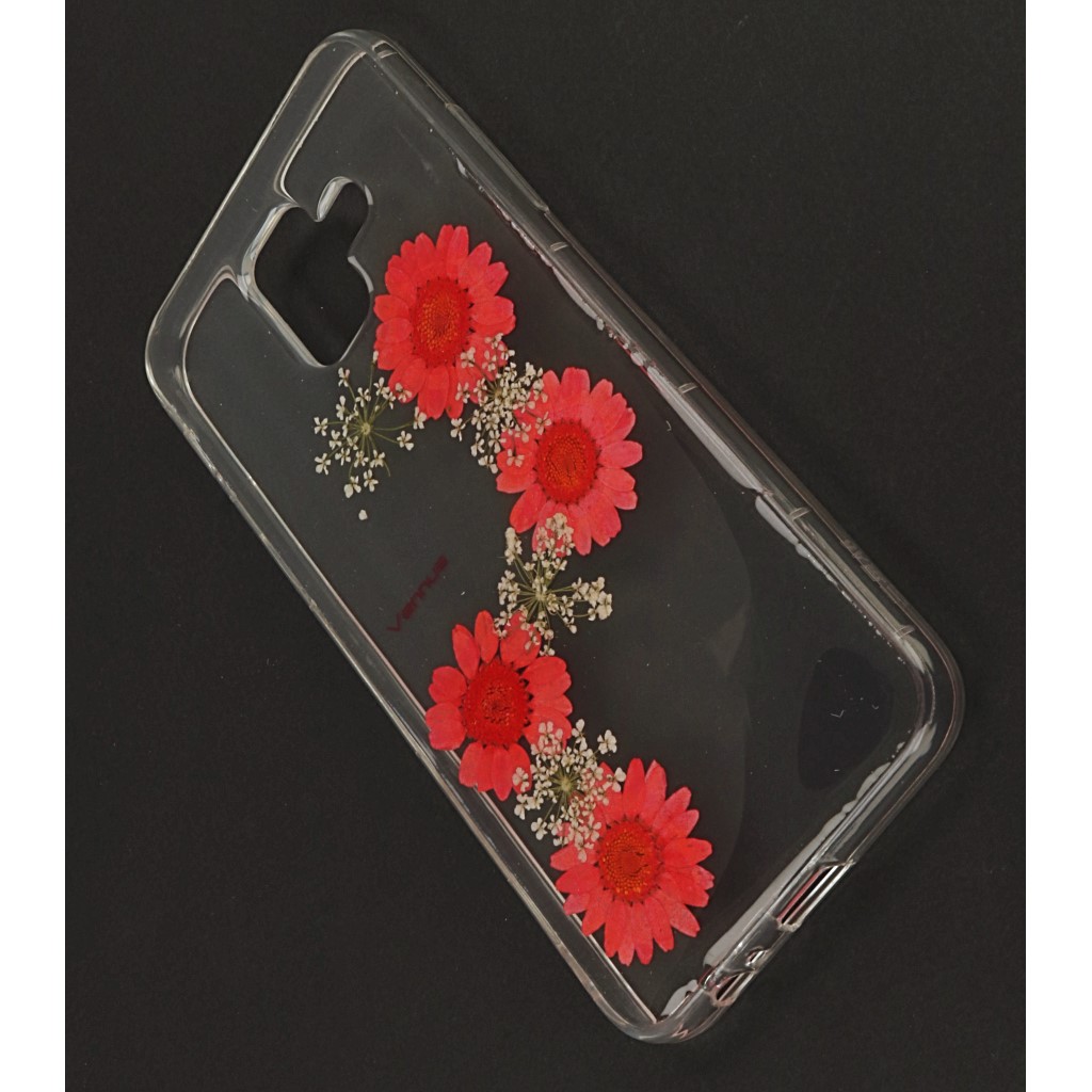 Pokrowiec etui back case Real Flower Flora SAMSUNG Galaxy A6 2018 / 3
