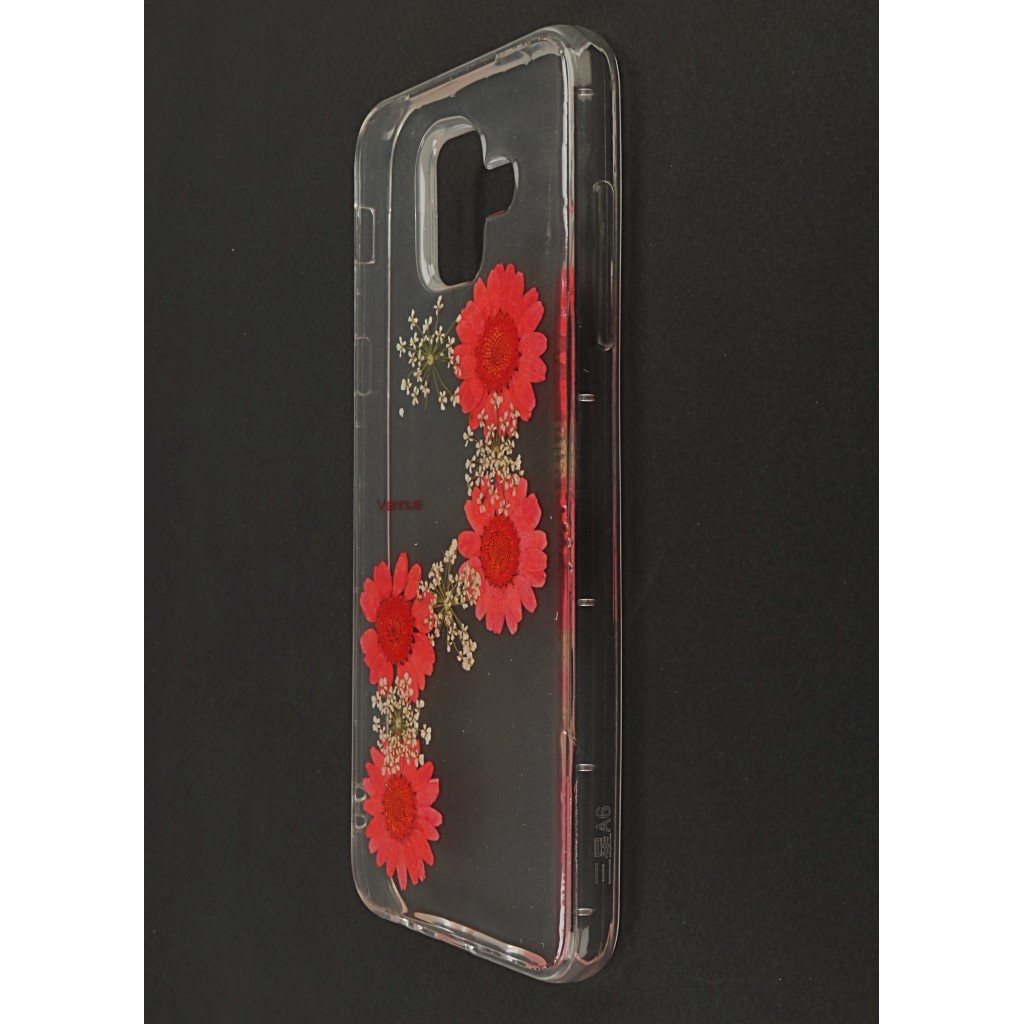 Pokrowiec etui back case Real Flower Flora SAMSUNG Galaxy A6 2018 / 5