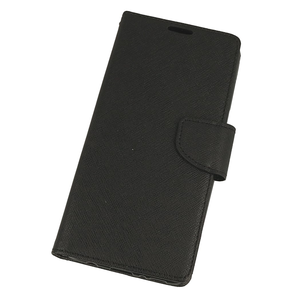 Pokrowiec etui z klapk na magnes Fancy Case czarne SAMSUNG Galaxy A70 / 2