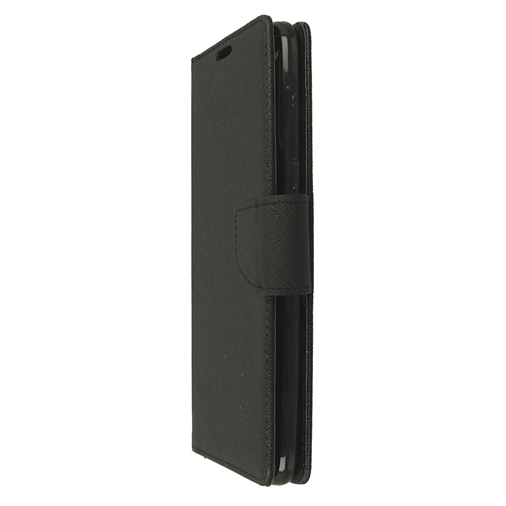 Pokrowiec etui z klapk na magnes Fancy Case czarne SAMSUNG Galaxy A70 / 6