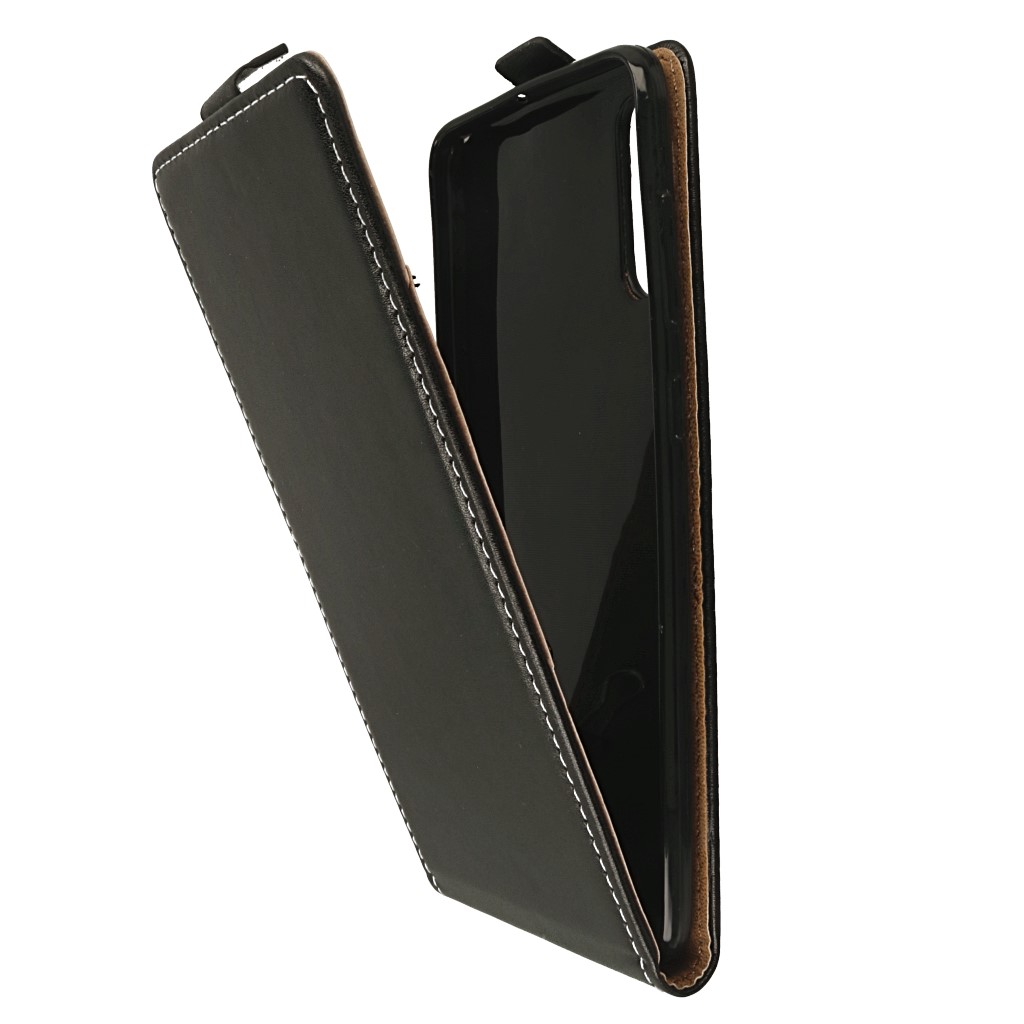 Pokrowiec z klapk na magnes Prestige Slim Flexi czarny SAMSUNG Galaxy A70 / 5
