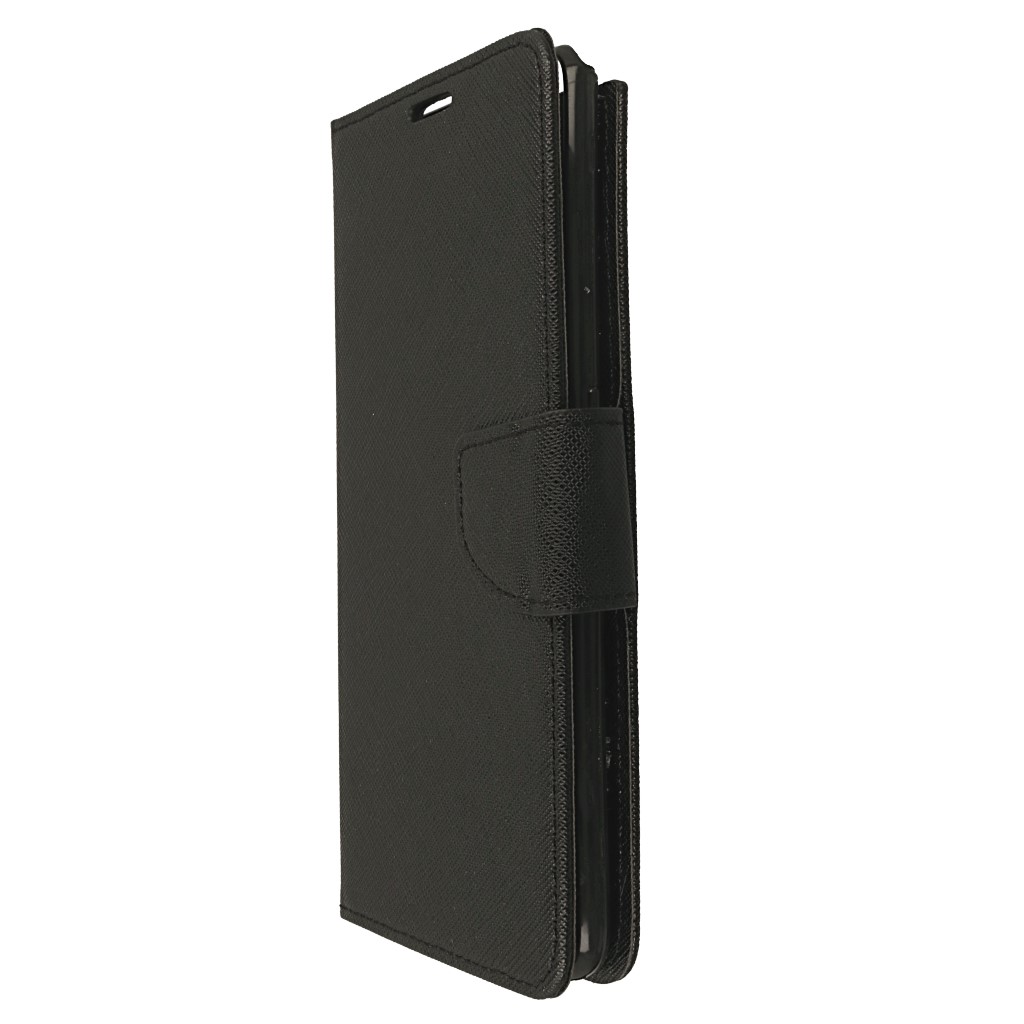 Pokrowiec etui z klapk na magnes Fancy Case czarne SAMSUNG Galaxy A80 / 7