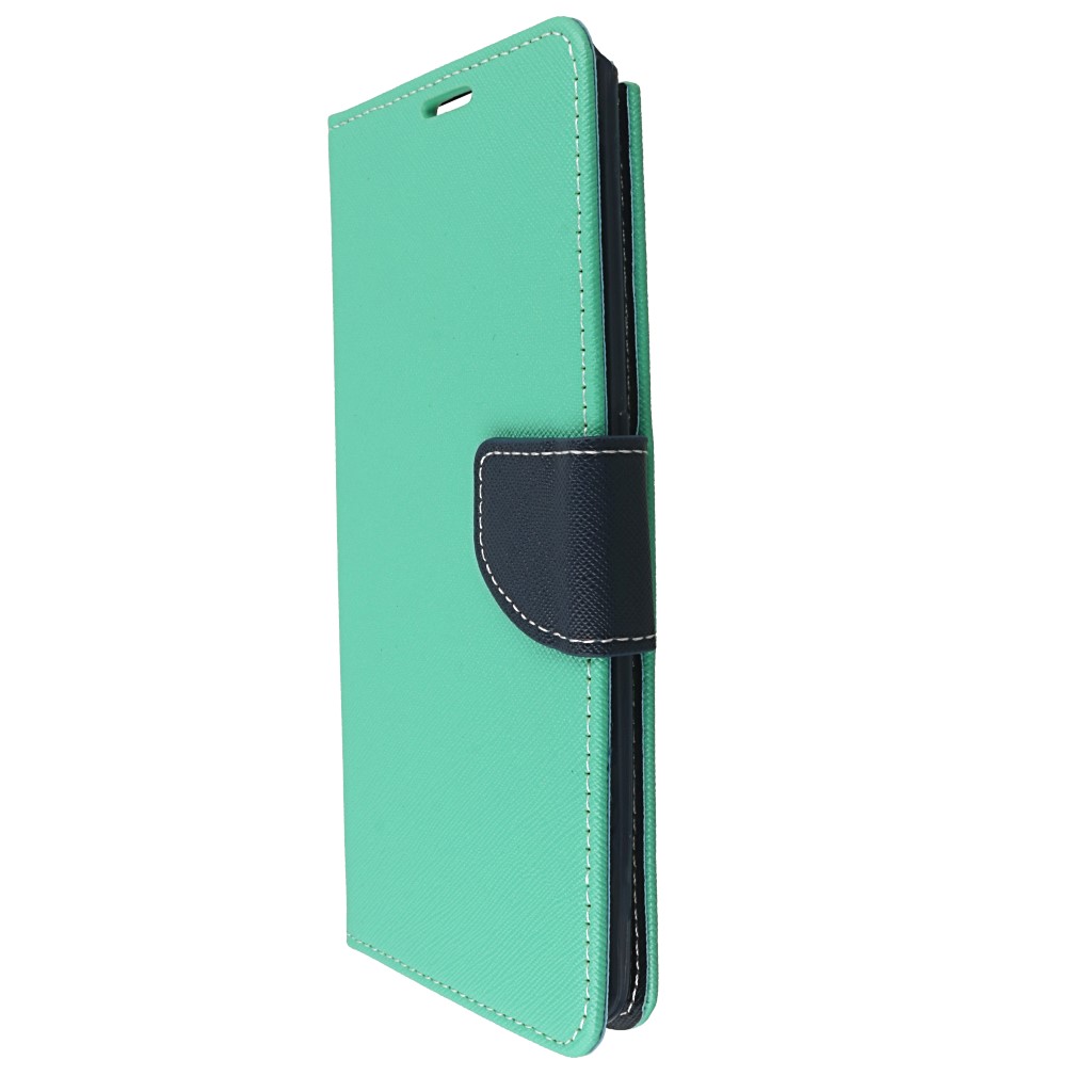 Pokrowiec etui z klapk na magnes Fancy Case mitowo-granatowe SAMSUNG Galaxy A80 / 6