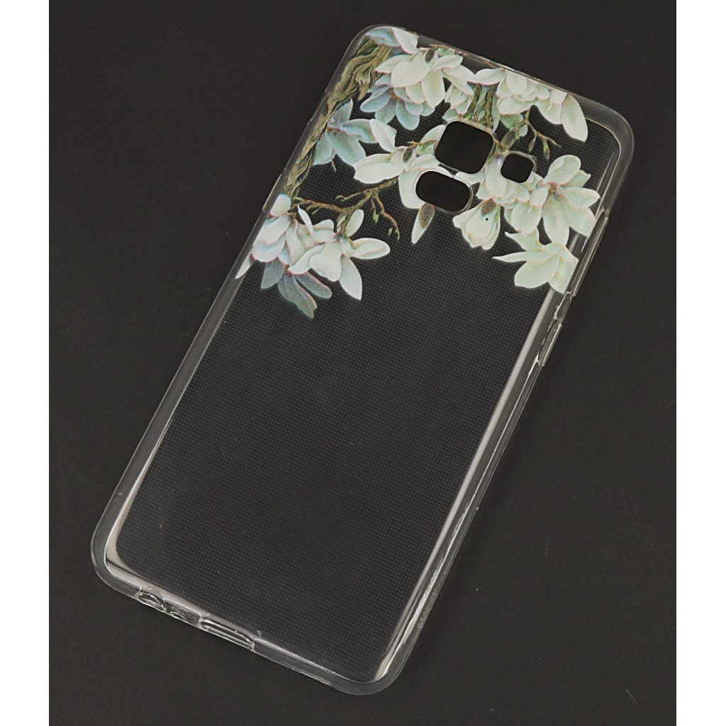 Pokrowiec etui silikonowe Floral Jasmine SAMSUNG Galaxy A8 2018 / 2