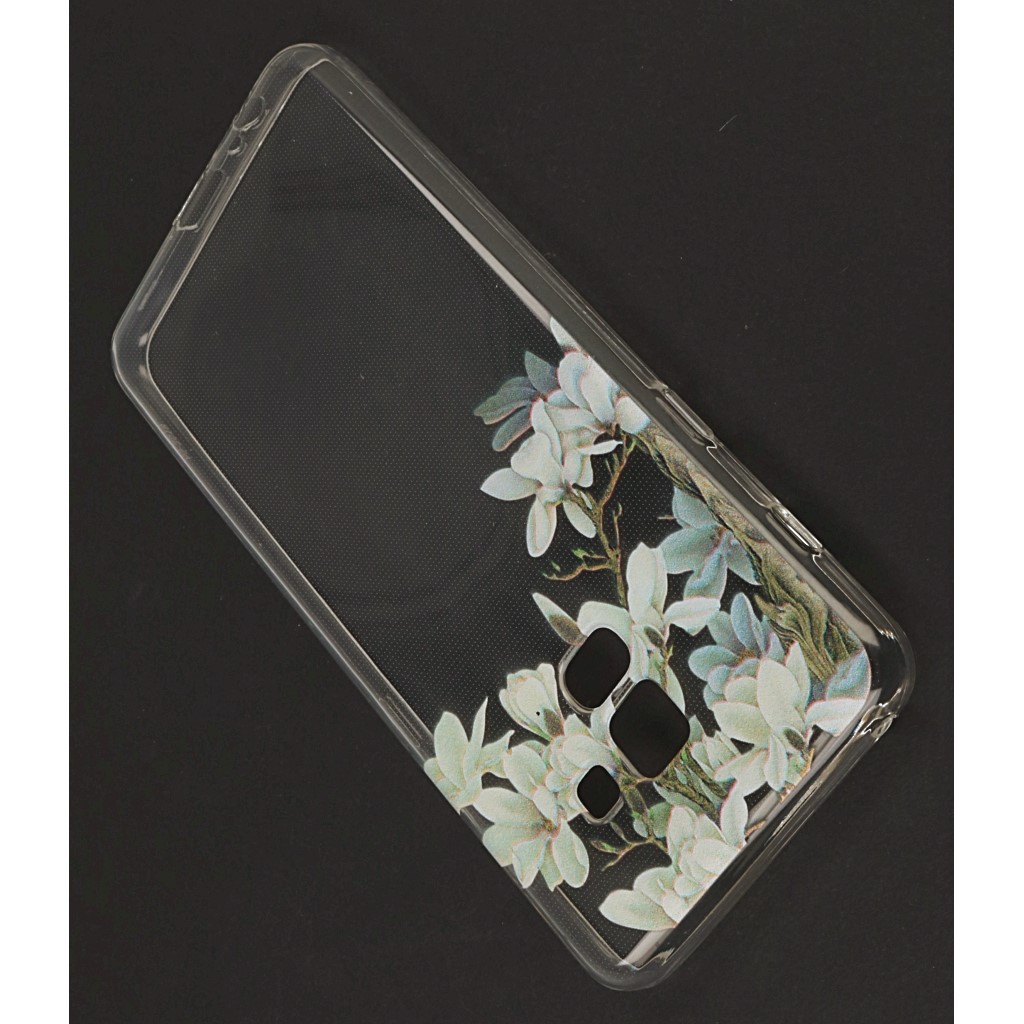 Pokrowiec etui silikonowe Floral Jasmine SAMSUNG Galaxy A8 2018 / 3