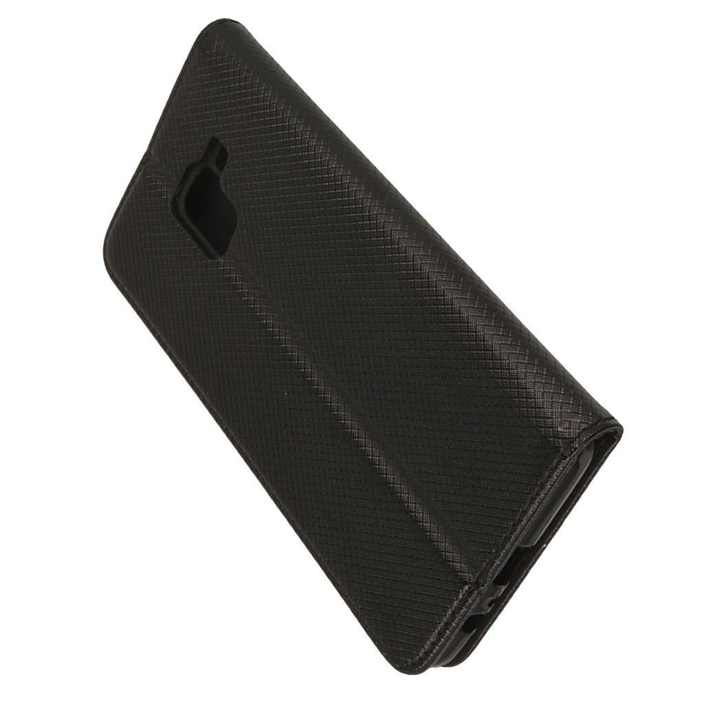 Pokrowiec etui z klapk Magnet Book czarne SAMSUNG Galaxy A8+ 2018 / 3
