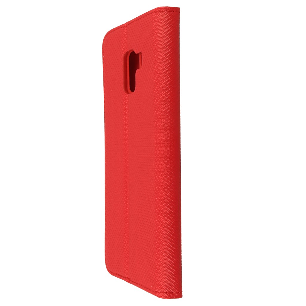 Pokrowiec etui z klapk Magnet Book czerwone SAMSUNG Galaxy A8+ 2018 / 7