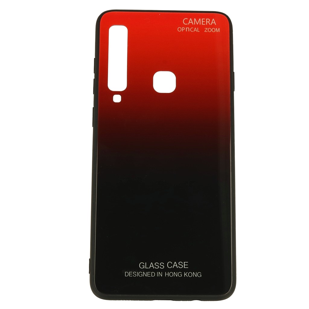 Pokrowiec etui Gradient Glass Case czerwone SAMSUNG Galaxy A9 2018 / 2