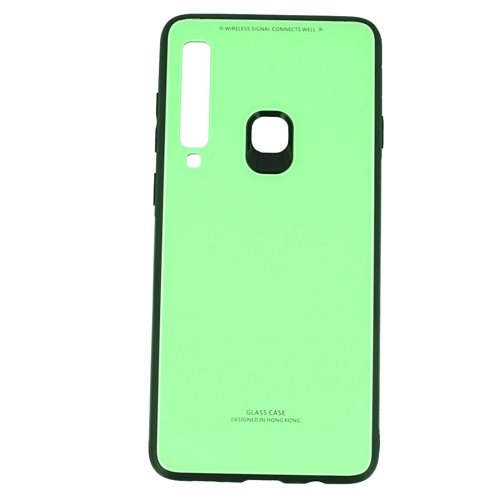 Pokrowiec back case Glass Case limonkowe SAMSUNG Galaxy A9 2018 / 3