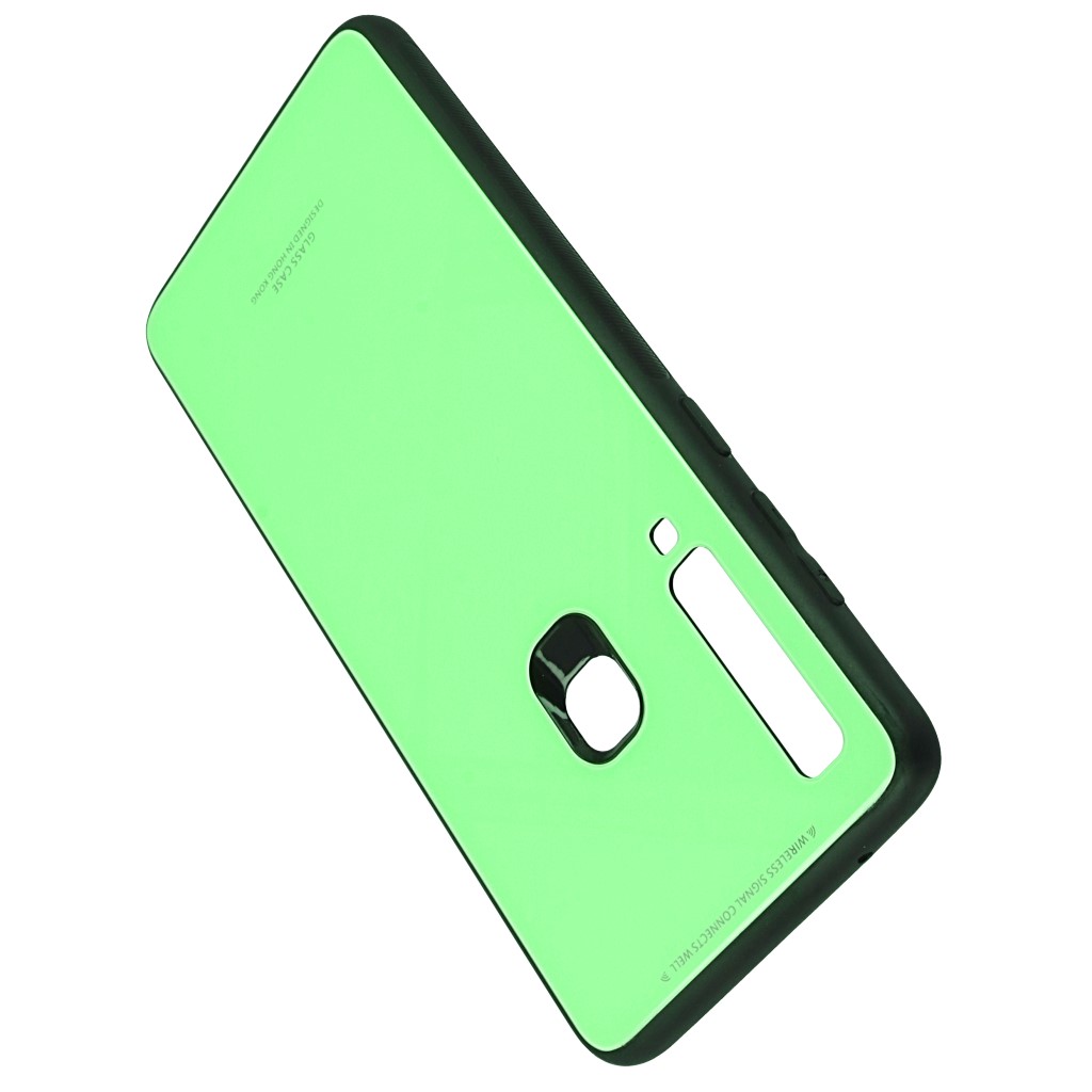 Pokrowiec back case Glass Case limonkowe SAMSUNG Galaxy A9 2018 / 5