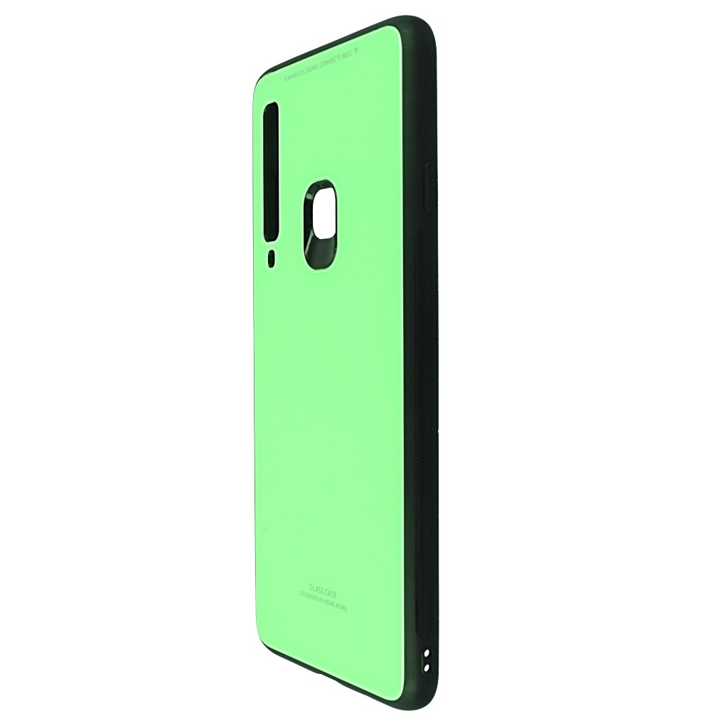 Pokrowiec back case Glass Case limonkowe SAMSUNG Galaxy A9 2018 / 7