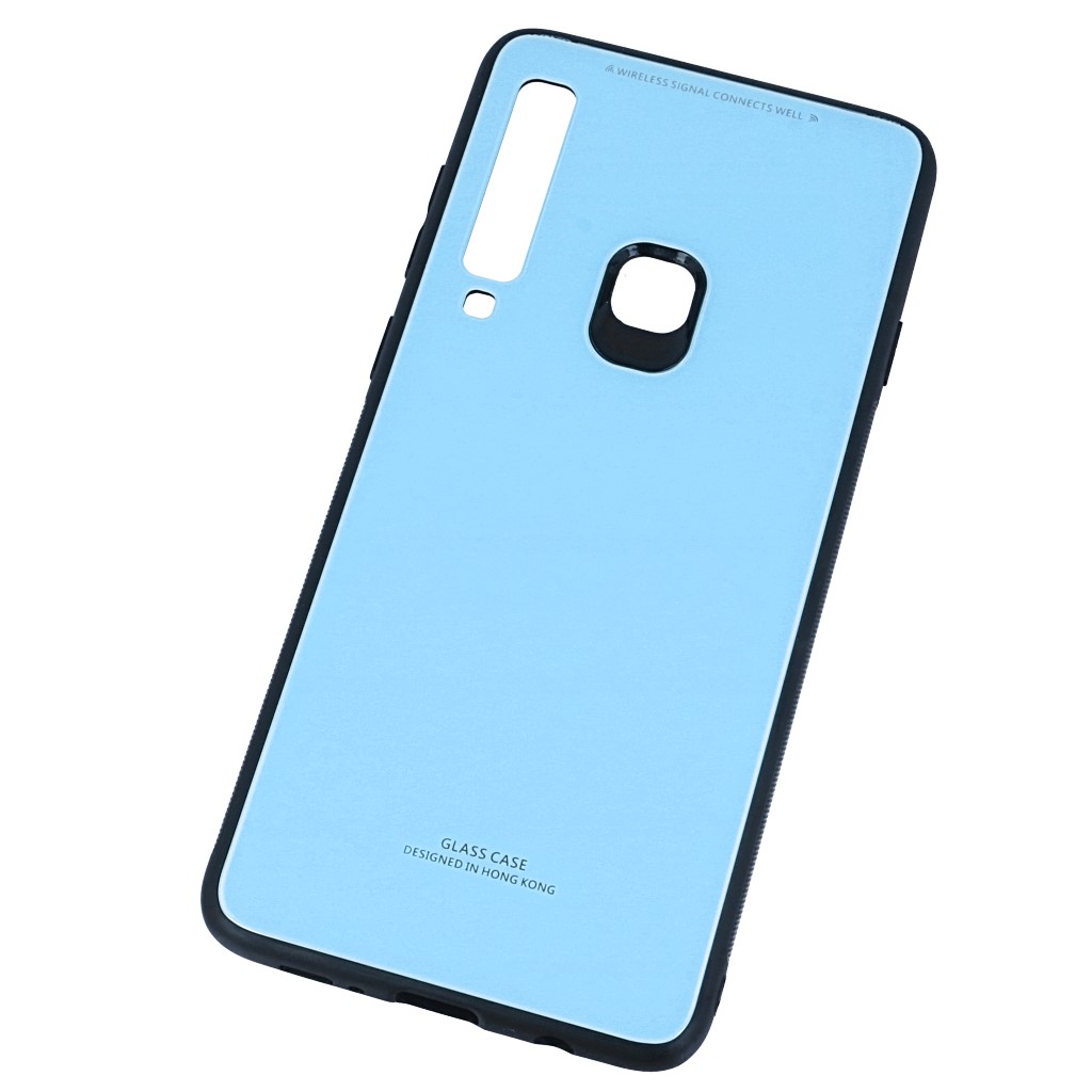 Pokrowiec back case Glass Case niebieskie SAMSUNG Galaxy A9 2018