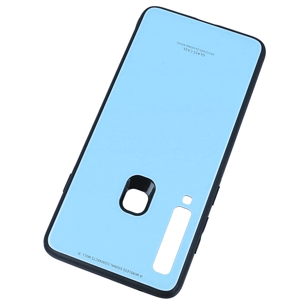 Pokrowiec back case Glass Case niebieskie SAMSUNG Galaxy A9 2018 / 2