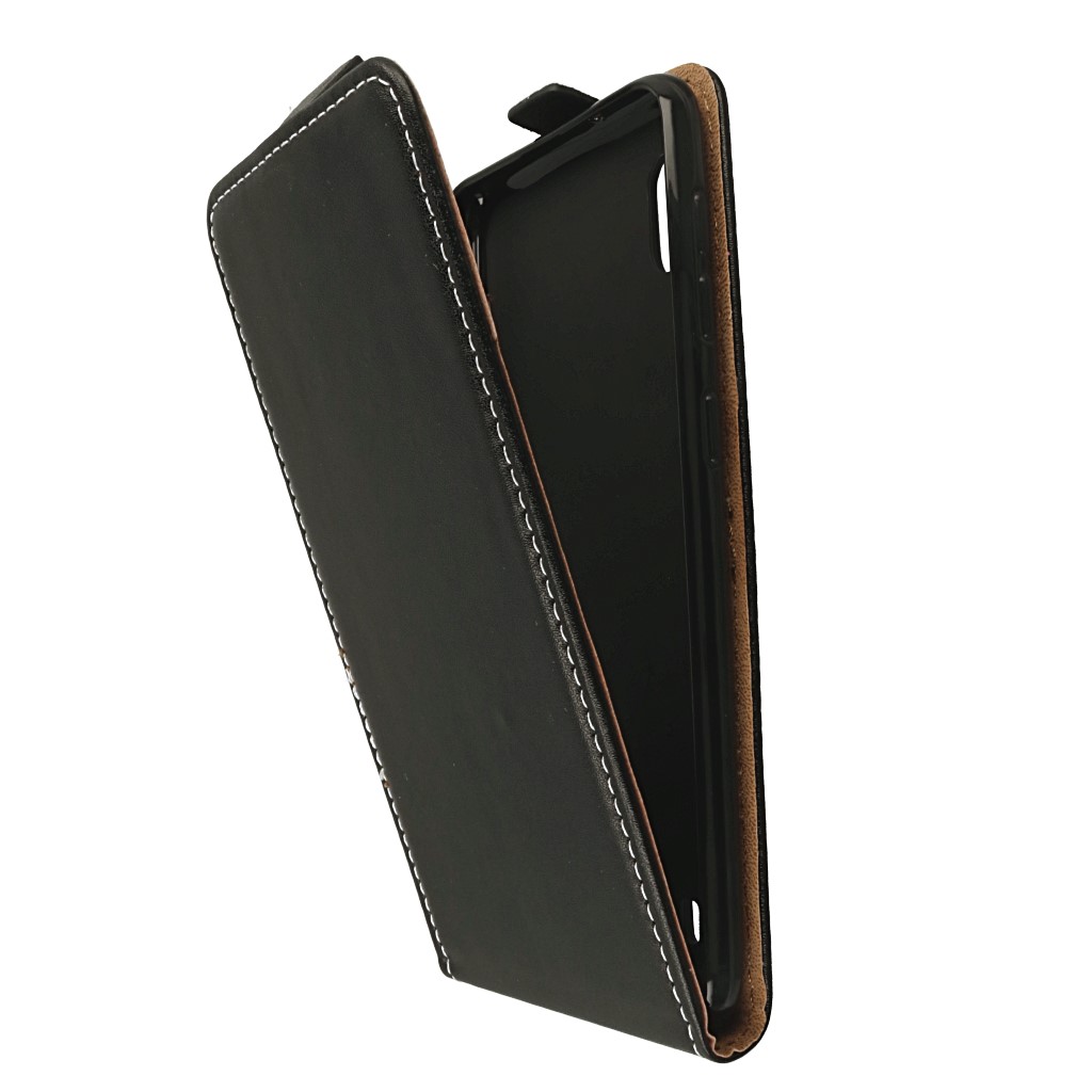 Pokrowiec z klapk na magnes Prestige Slim Flexi czarne SAMSUNG Galaxy A10 / 6