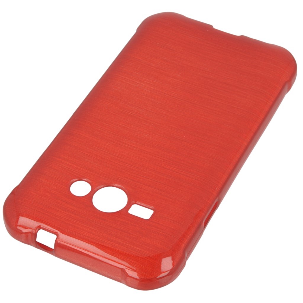 Pokrowiec etui silikonowe Mercury JELLY Brush czerwony Microsoft Lumia 535 / 2