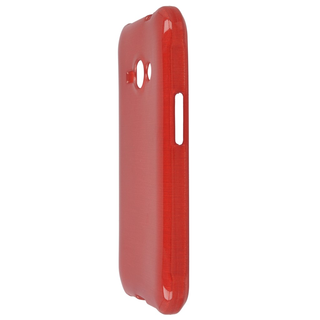 Pokrowiec etui silikonowe Mercury JELLY Brush czerwony Microsoft Lumia 535 / 6