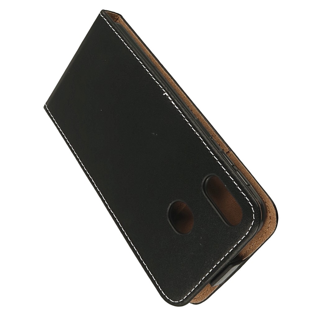 Pokrowiec z klapk na magnes Prestige Slim Flexi czarny SAMSUNG Galaxy M20 / 3