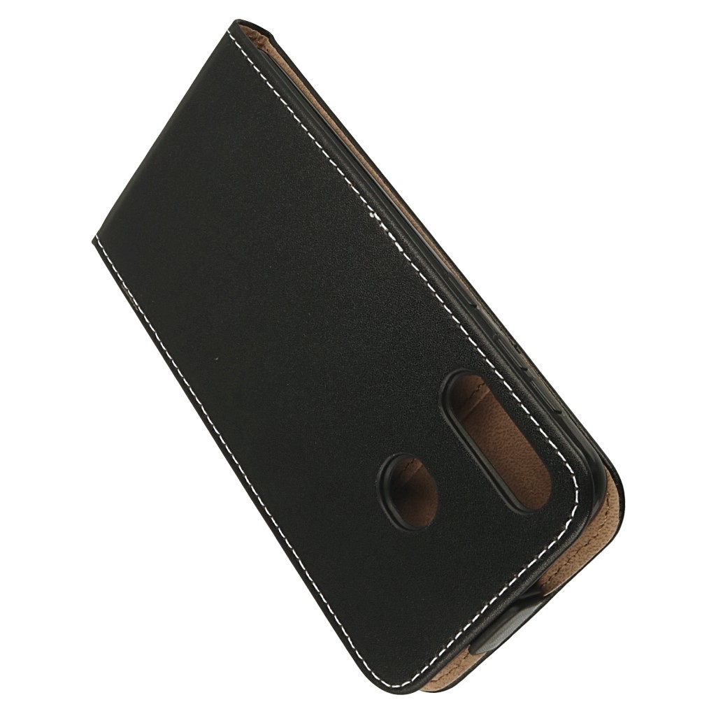 Pokrowiec z klapk na magnes Prestige Slim Flexi czarne SAMSUNG Galaxy M30 / 6