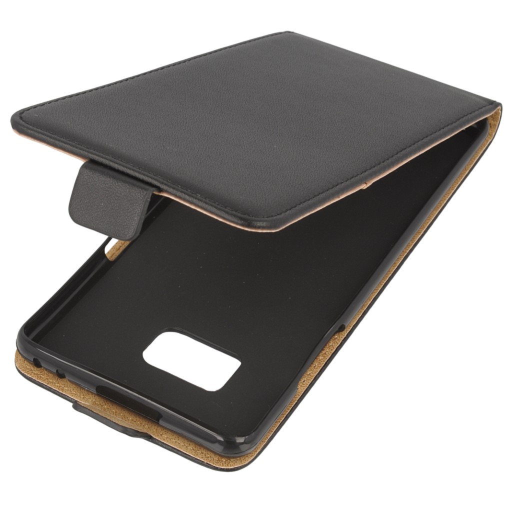 Pokrowiec z klapk na magnes Prestige Slim Flexi czarny SAMSUNG Galaxy Note 7
