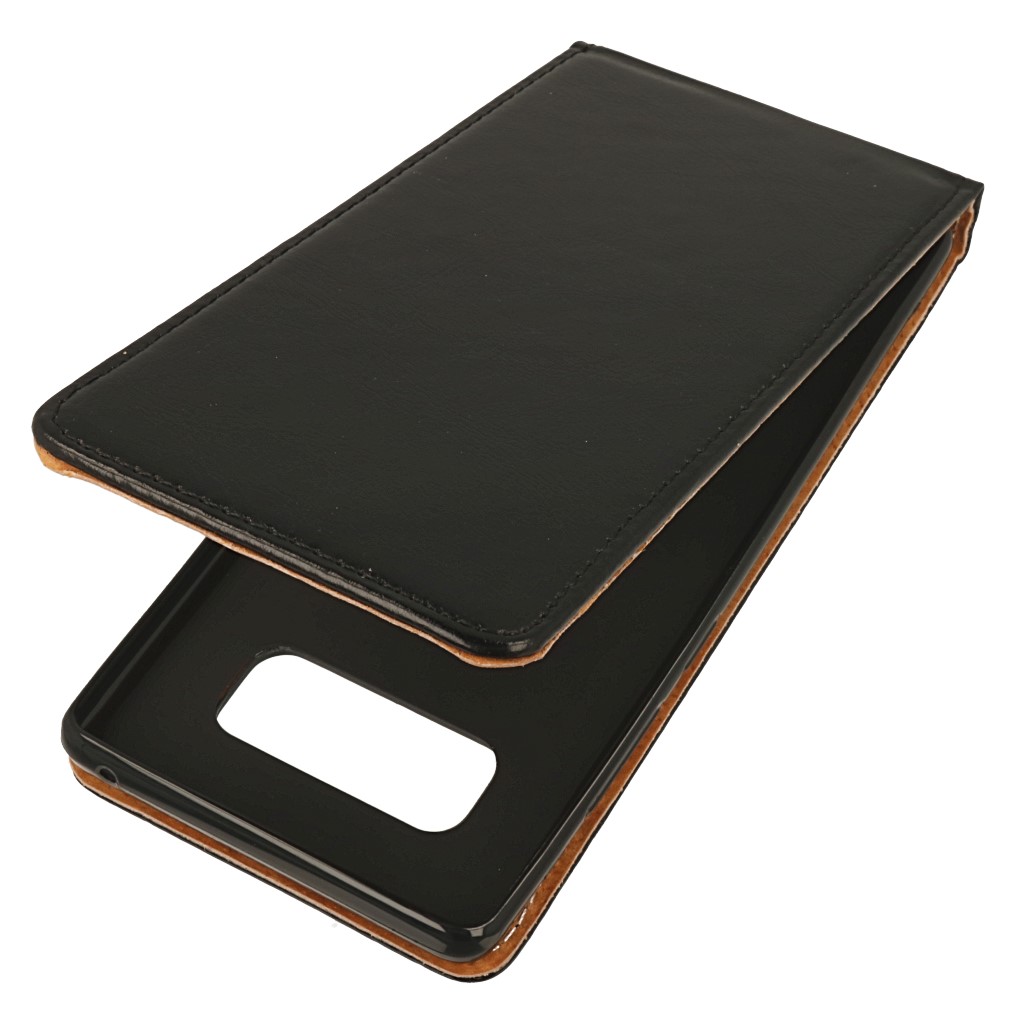 Pokrowiec etui Flexi skra prawdziwa czarne SAMSUNG Galaxy Note 8