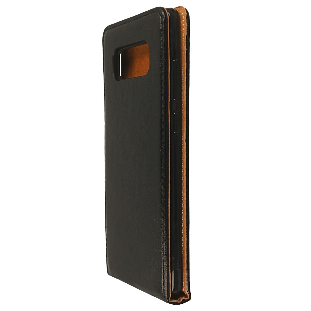 Pokrowiec etui Flexi skra prawdziwa czarne SAMSUNG Galaxy Note 8 / 5
