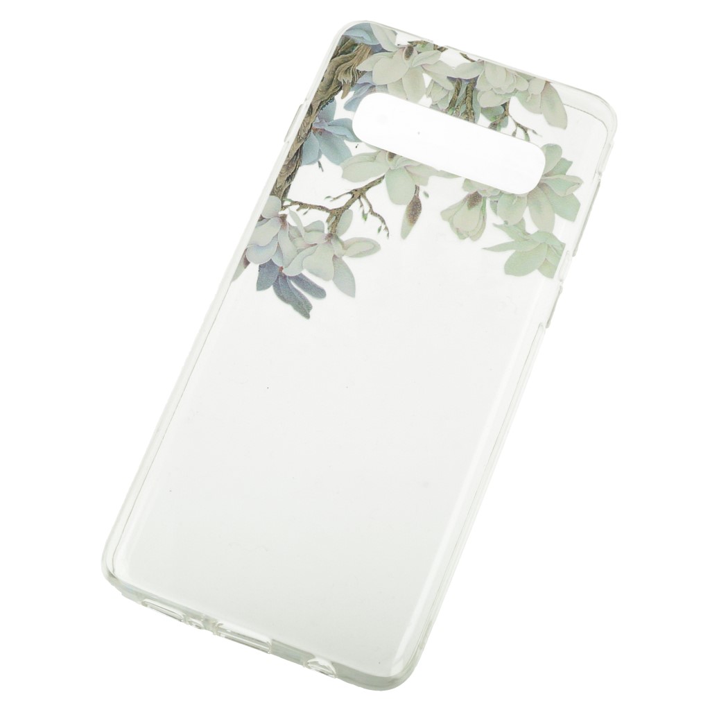 Pokrowiec etui silikonowe Floral Jasmine SAMSUNG Galaxy S10