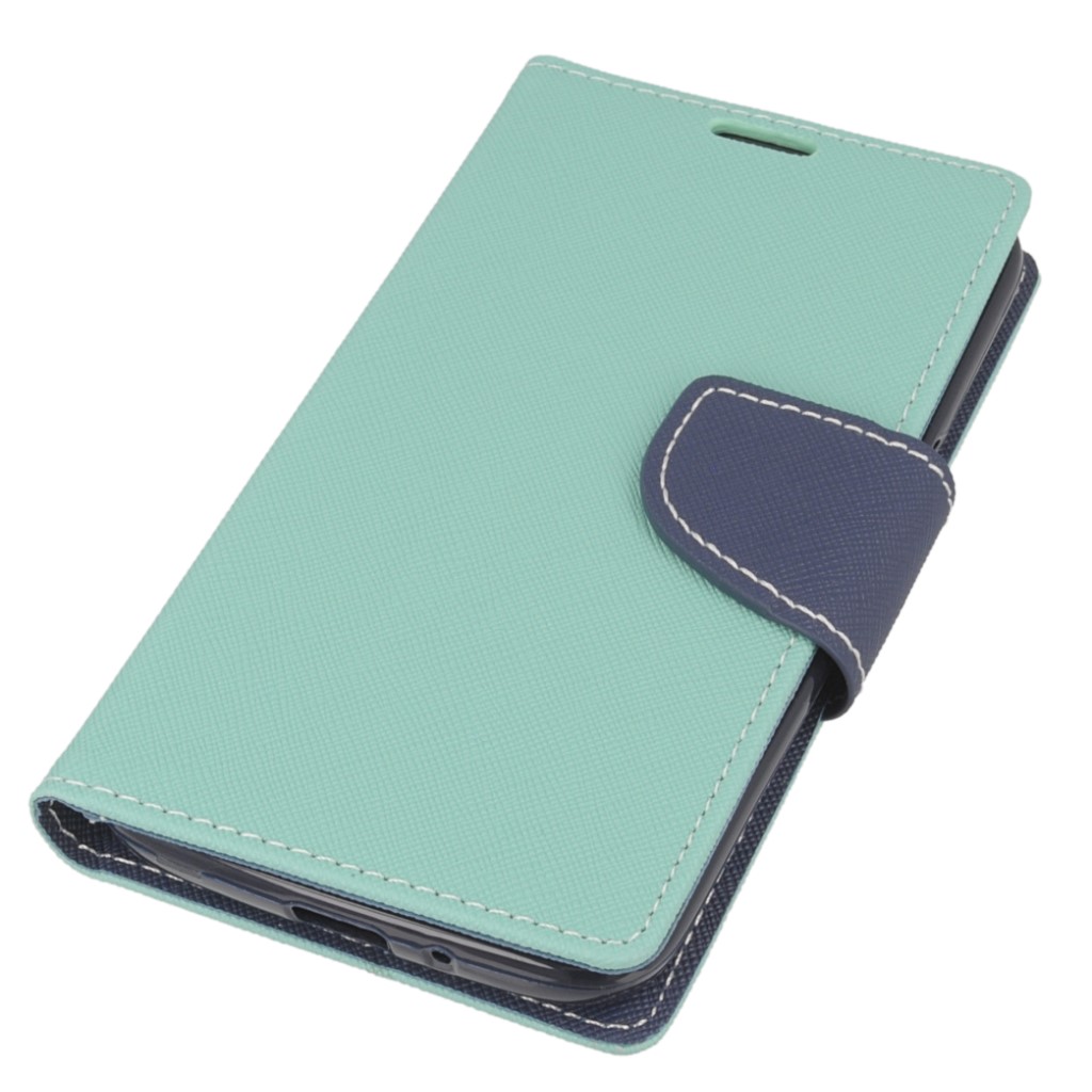 Pokrowiec etui z klapk na magnes Fancy Case mitowo-granatowe SAMSUNG Galaxy J2 (2016) / 2