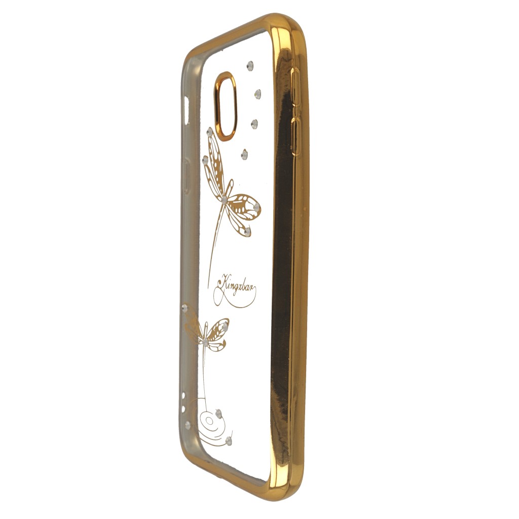 Pokrowiec etui silikonowe Diamond Waki zote LG Q6 / 5