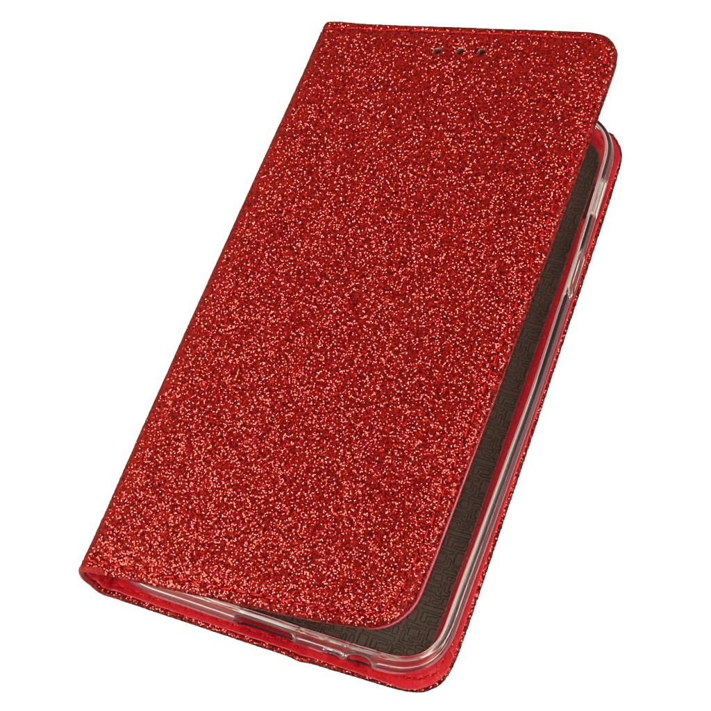 Pokrowiec etui Magic Shine Book czerwone SAMSUNG Galaxy J4