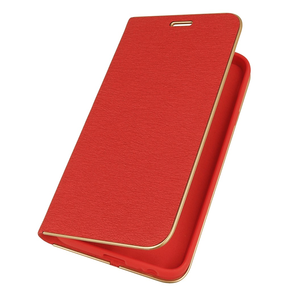 Pokrowiec etui Portfelowe z ramk Vennus Book czerwone SAMSUNG Galaxy J4