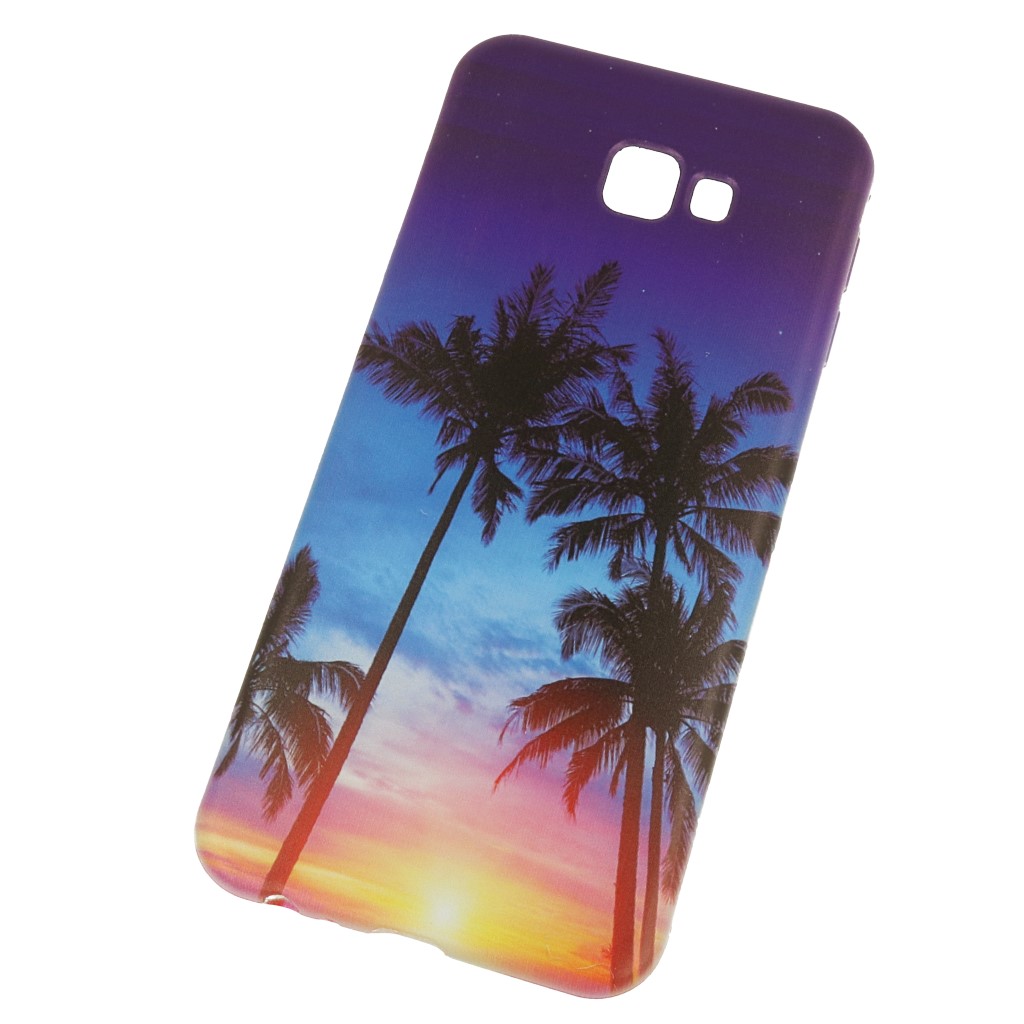 Pokrowiec etui silikonowe wzr Egzotyczne Palmy SAMSUNG Galaxy J4+