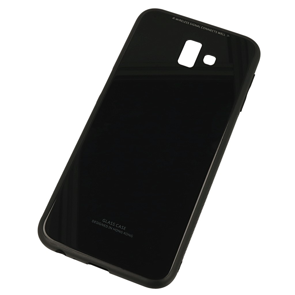 Pokrowiec back case Glass Case czarne SAMSUNG Galaxy J6+