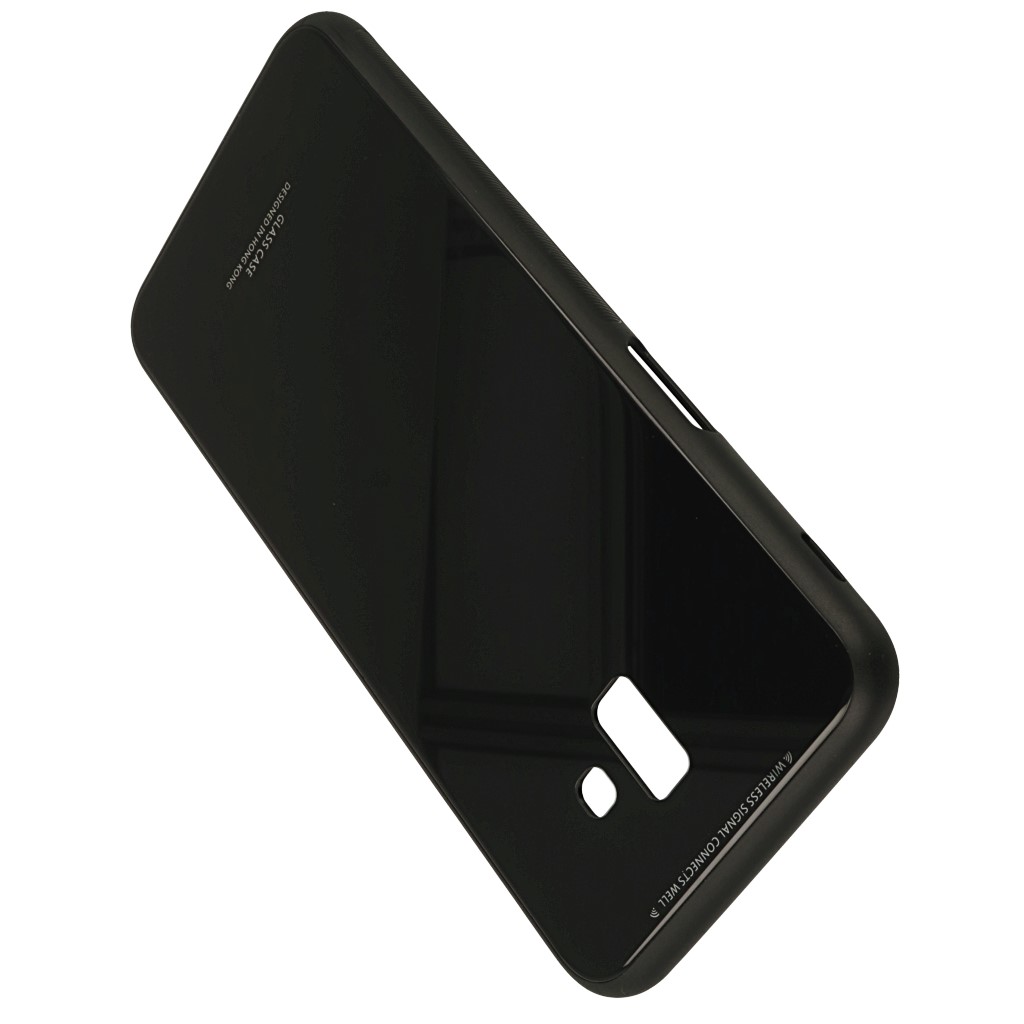 Pokrowiec back case Glass Case czarne SAMSUNG Galaxy J6+ / 3