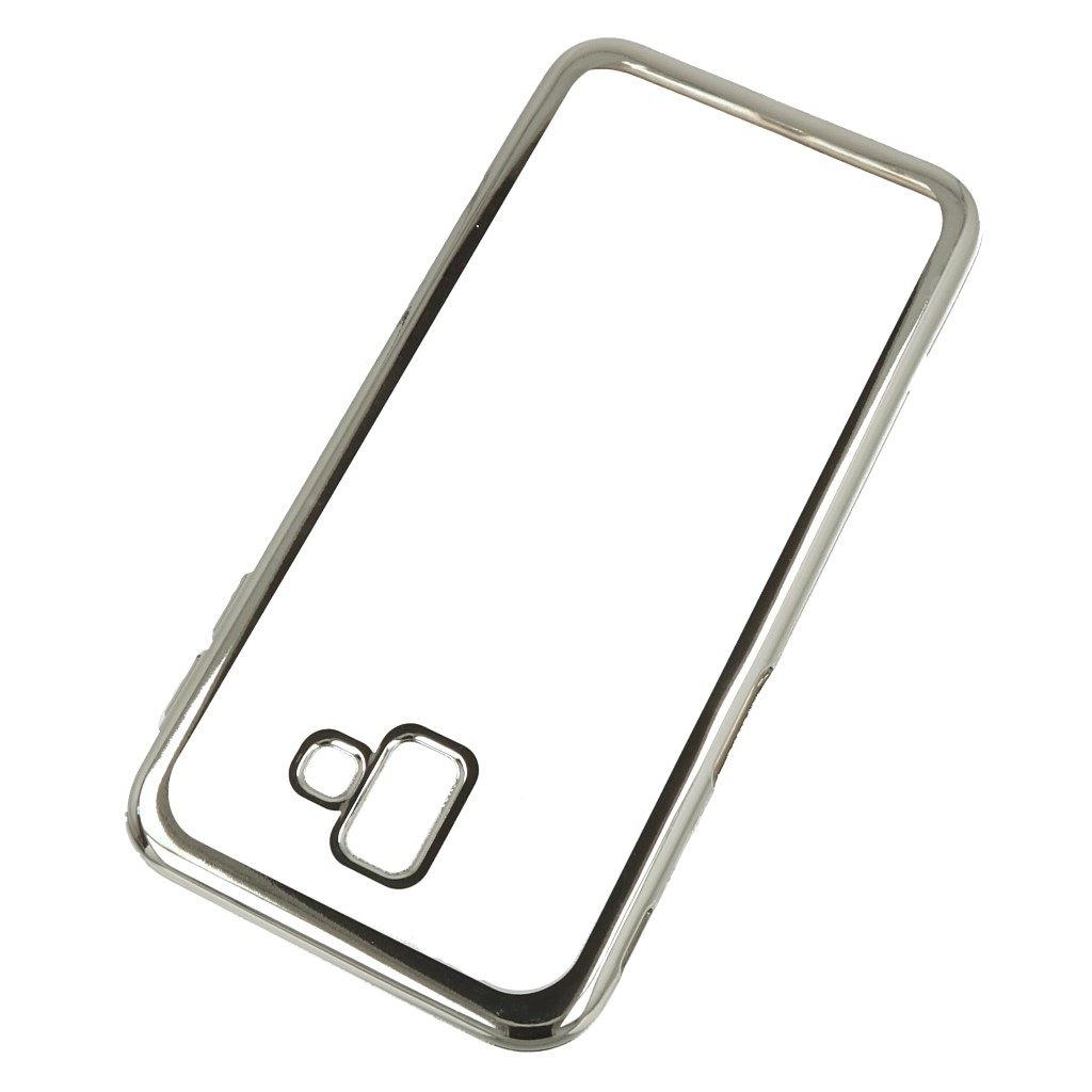 Pokrowiec etui elowe Ultracienkie z ramk srebrne LG K3 LTE Dual SIM / 2