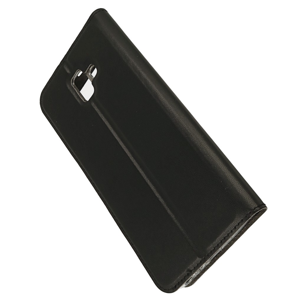 Pokrowiec etui Smart Look Cover z okienkiem czarne SAMSUNG Galaxy J6+ / 6