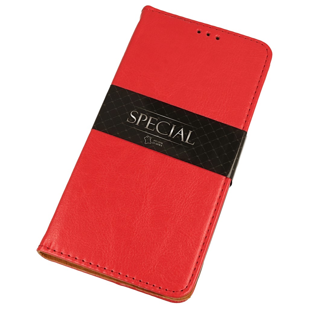 Pokrowiec etui skrzane Flexi Book Special czerwone SAMSUNG Galaxy J8 / 2