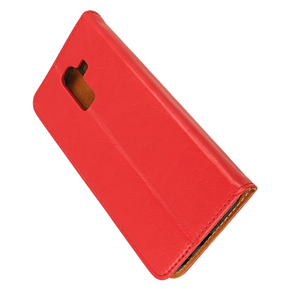 Pokrowiec etui skrzane Flexi Book Special czerwone SAMSUNG Galaxy J8 / 6