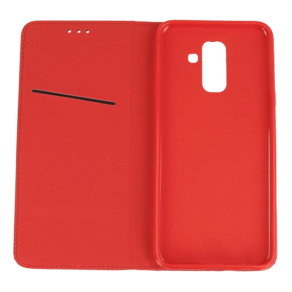 Pokrowiec etui z klapk Magnet Book czerwone SAMSUNG Galaxy J8 / 2