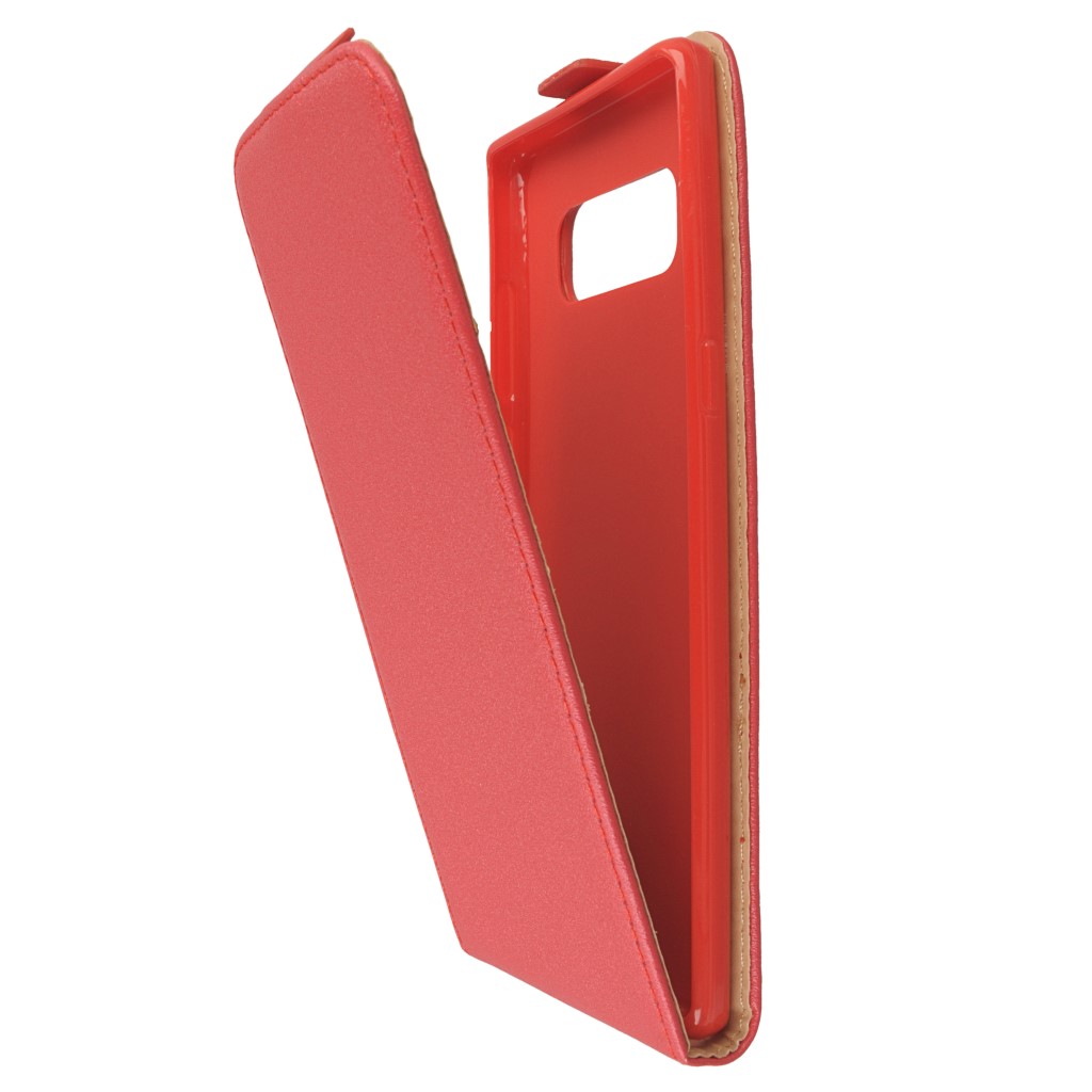 Pokrowiec z klapk na magnes Prestige Slim Flexi czerwony SAMSUNG Galaxy Note 8 / 5
