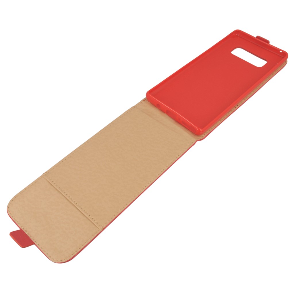 Pokrowiec z klapk na magnes Prestige Slim Flexi czerwony SAMSUNG Galaxy Note 8 / 6