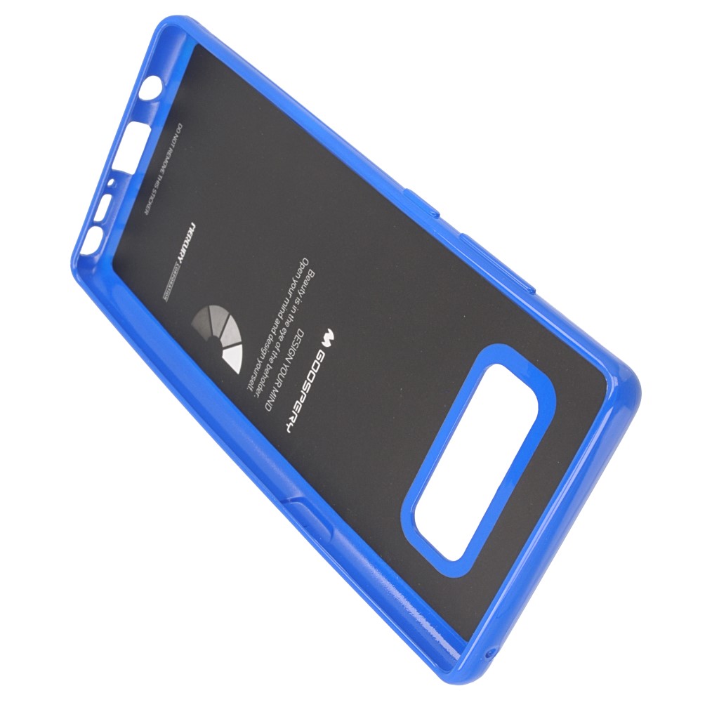 Pokrowiec etui silikonowe Mercury JELLY CASE niebieskie SAMSUNG Galaxy Note 8 / 4