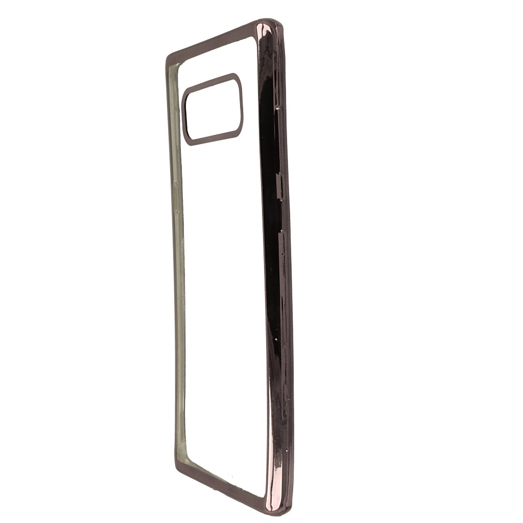 Pokrowiec etui elowe Ultracienkie z ramk czarne SAMSUNG Galaxy Note 8 / 5