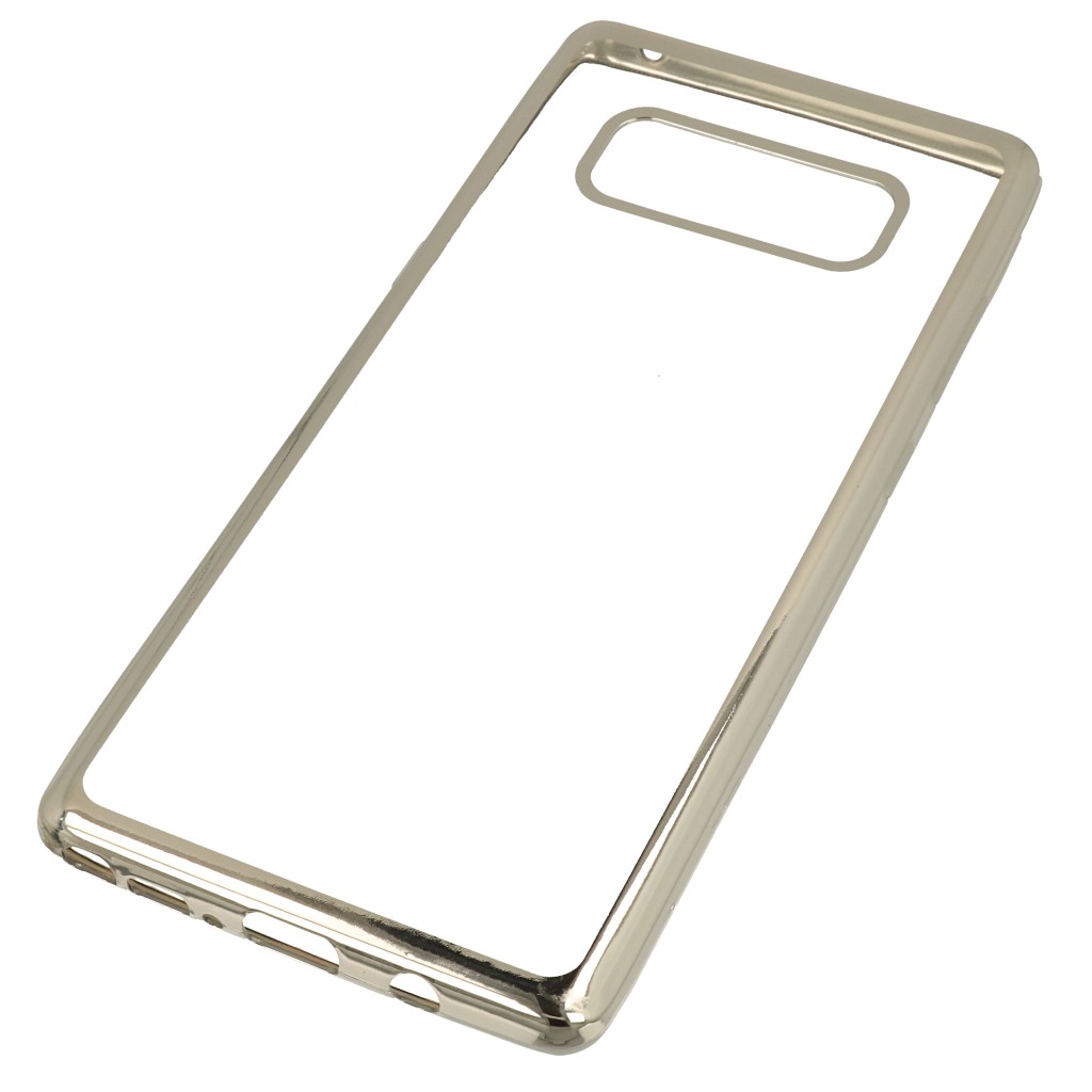 Pokrowiec etui elowe Ultracienkie z ramk srebrne SAMSUNG Galaxy Note 8